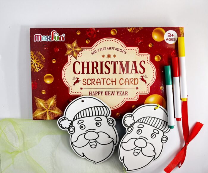 Christmas Scratch Cards that become beautiful tree ornaments