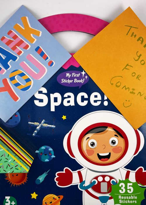 space sticker book package